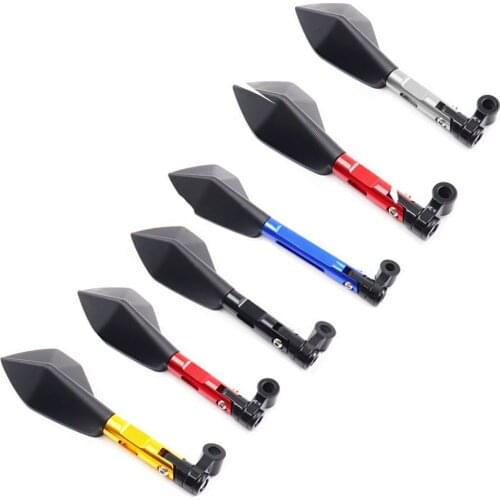 Universal 22CM Motorcycle Rear View Side Mirrors For Yamaha For Kawasaki For Honda For Suzuki