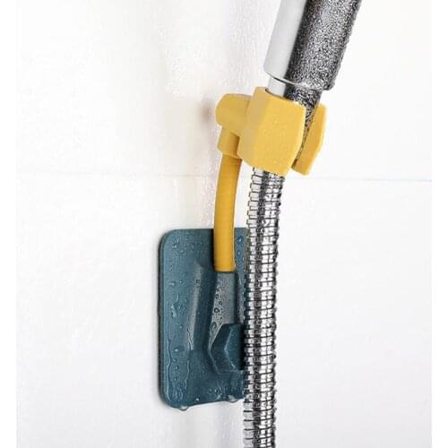 Universal Adjustable Shower Bracket Holder Color Plastic Shower Head Stand Holder Wall-Sticky Bath Rack Batheroom Holder