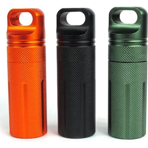 Waterproof Outdoor Survival Equipment Seal Pot Pill Box Container Camp Tool Outdoor Pill Case PillBox Portable