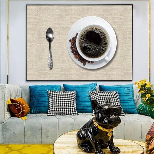 Wall Art Nordic Poster Vintage Wall Picture for Kitchen Coffee Wall Art Print Food Canvas Painting Modern Decoration Home Decor