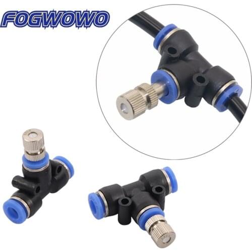 Misting Cooling System Low Pressure Atomizing Nozzles 6mm Slip lock Quick Connectors Humidify Watering Landscapingc Sprayer 1 Pc