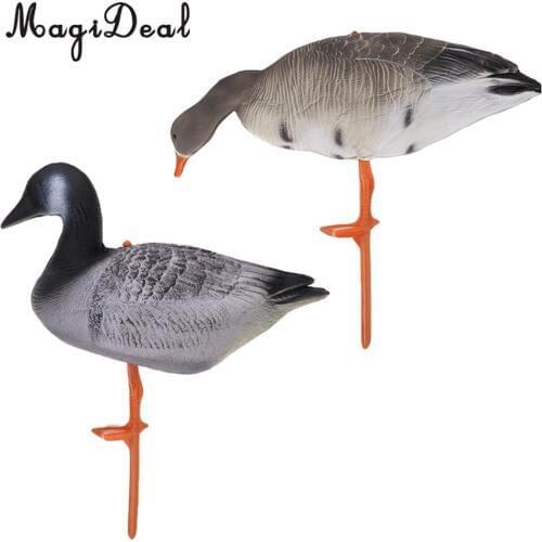 2pcs/set Full Body Goose Hunting Decoy Lawn Ornaments Garden Decor Scarecrow
