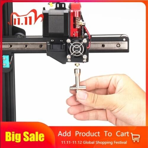 3Pcs MK8 E3D Nozzle Mini Spanner M2 M2.5 M3 M4 Screw Nut Hexagonal Cross Wrench Sleeve socket Maintenance Model Car Wheel Tool