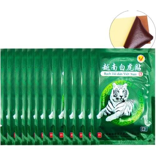 16PCS Vietnam Original White Red Tiger Balm Soothing Muscles Painkiller Medical Plaster Ointment for pain in joints treatment