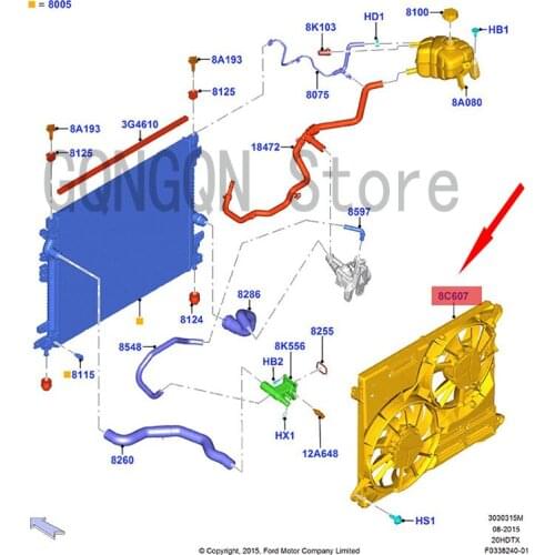 CAR Electronic Fan For dMo nd eoE dge Water Tank Electronic Fan Motor Water Tank Radiator Fan Engine Cooling Fan