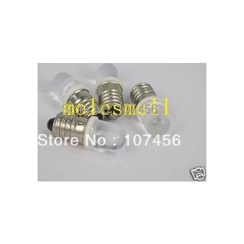 Free shipping 10pcs warm white E10 3V Led Bulb Light Lamp for LIONEL 1447