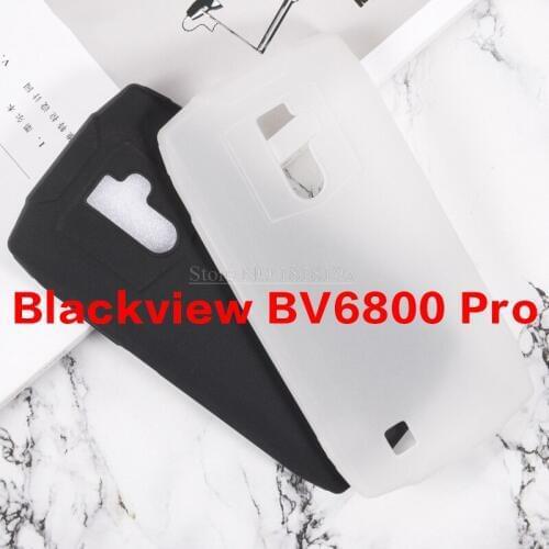 Blackview BV6800 pro Case Silicone Cover Soft TPU Matte Pudding Solid Black Phone Protector Shell for Blackview BV6800 Pro Case