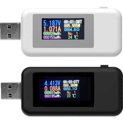 MX18 Digital Multimeter USB Tester Power Charger Voltage Current Capacity Automotive Electrical Detector Home Measurement