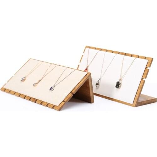 Jewelry display props bamboo and wood activity necklace display stand multifunctional storage rack shooting small props