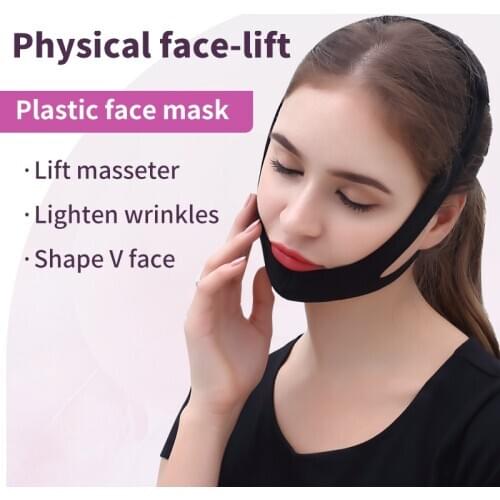 Elastic V Shape Face Slimming Strap Chin Cheek Lift Up Belt Anti Wrinkle Sagging Bandage