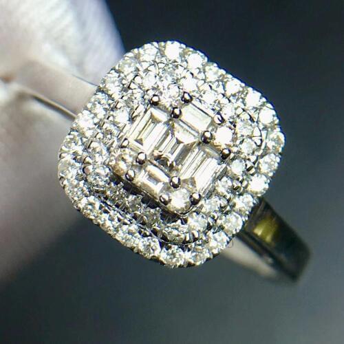 Diamonds Ring Fine Jewelry 18K Gold Real Natural White Diamond 0.5ct Fine Female Diamonds Rings for Women Fine Diamonds Ring