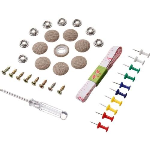 30/10pcs Car Interior Ceiling Cloth Fixing Screw Cap Roof Repair Nylon Fabric Buckle Fabric Upper Fasteners Repair Sheds For Car