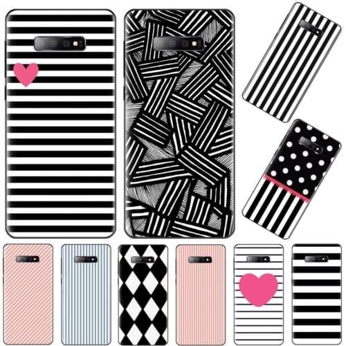 Beautiful Stripe Phone Case For Samsung Galaxy S7 S8 S9 S10 S10e S20 s21 s30 plus lite Ultra 5g