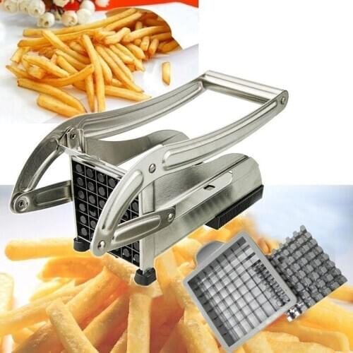 Stainless Steel French Fries Cut Potato Vegetable Chopper Dicing Machine Cutting Machine 2 Blades Different Holes Number