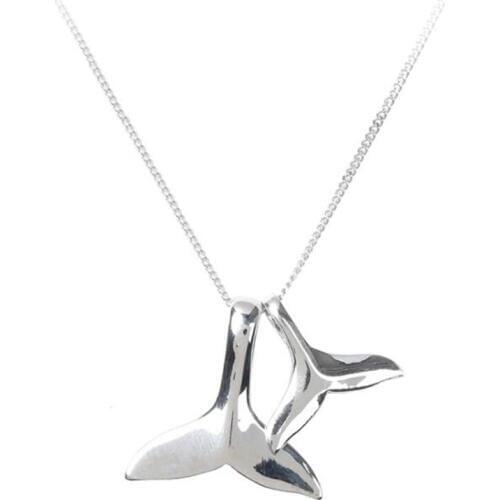 XIYANIKE S925 Sterling Silver Sweet Cute Mermaid Tail Couple Necklace Clavicle Chain Simple Jewelry For Lover Best Gifts VNS8437