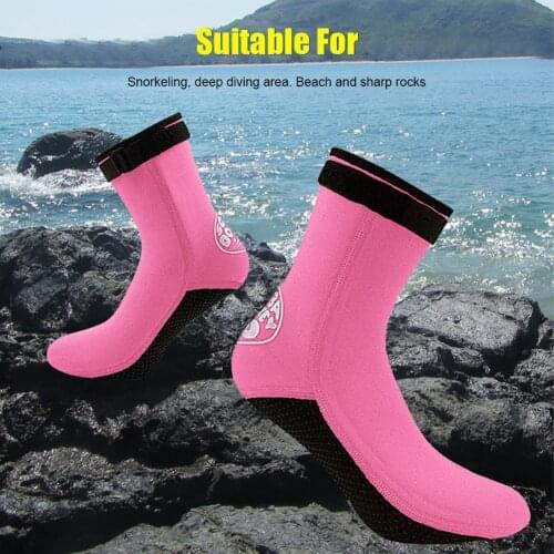 3MM Neoprene Diving Socks Adjustable Buckle Beach Water Socks Anti-Slip Beach Boots Wetsuit Shoes Diving Surfing Boots For Adult