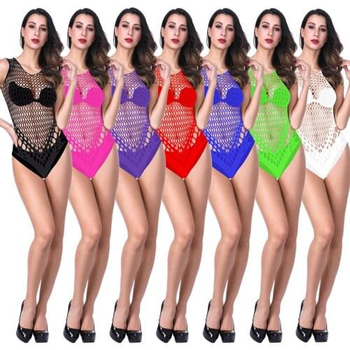 New Style Sexy Transparent Underwear Uniform Allure Sling Lace Sexy Underwear Perspective Catsuit Open Crotch Fetish Bodystockin