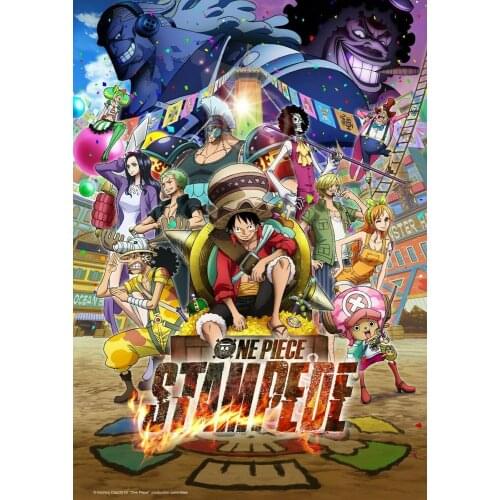 One Piece: Stampede Movie Art Film Print Silk Poster Home Wall Decor 24x36inch