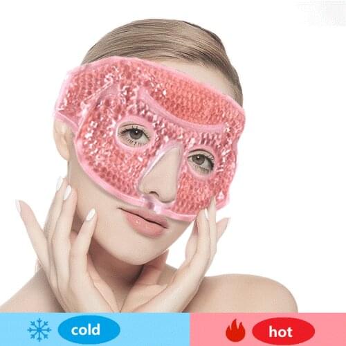 Cooling Face Mask Gel Bead Eye Mask for Puffy Eyes Reusable Freezer Gel Mask for Sinus Pressure Puffy Face Headache Dropshipping
