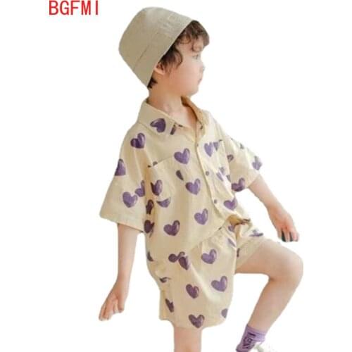 3-12Y Summer clothes JUNIOR Baby Boys Clothing Suit 95% Cotton Teenager Kid Short-sleeved Shirt + Shorts Infant Casual 2Pcs Set