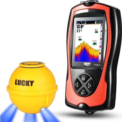 Portable Fish Finder Findfish Sonar Sensor 147ft Water Depth Sounder LCD Deeper Echo Sounder Fishfinder Fishing Locator De Pesca