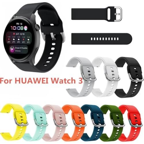22mm Silicone Watch Strap Monochrome Vitality Wristband Suitable for Huawei Watch 3