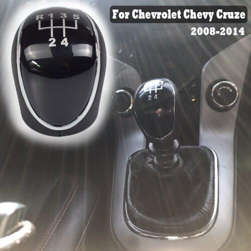 Gear Shift Knob Head For Chevrolet Chevy Cruze 2008-2014 Manual 5 Speed Transmission Car Stick Gear Shifter Lever Knob