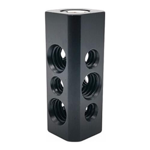 Tripod Multi-Adapter Post/Block with 4 Female 1/4" & 3/8" Sockets 1 x 3/8" / 1/4" Female Accessory Ideal for Magic