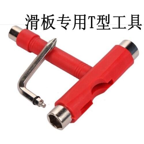 Special T-shaped Tool for Skateboard and Double Warping Plate