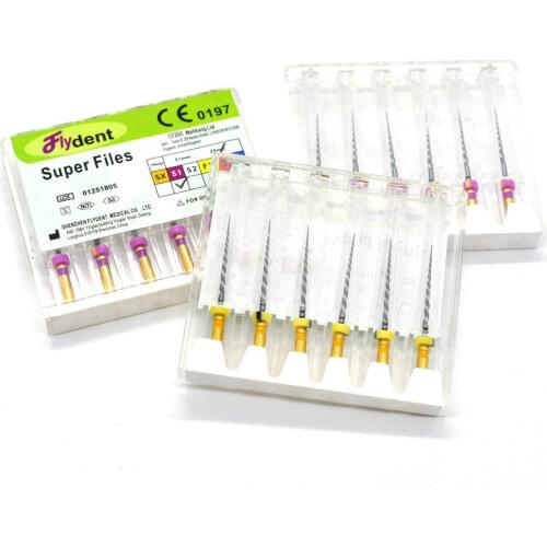 Dental Super Files Denco Endo Rotary Files Endodontic 21MM 25MM Niti Files SX-F3 Tnstrument For Root Canal Treatment