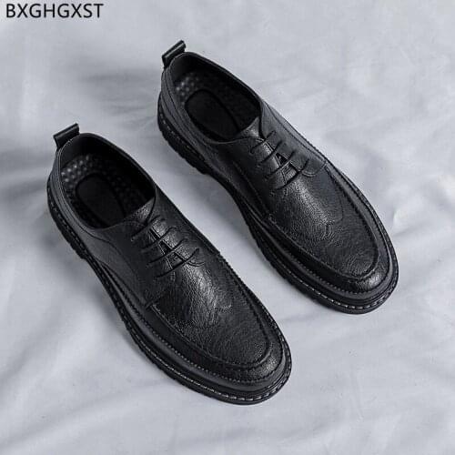 Brown Oxford Leather Shoes Men Classic Luxury Brand Elegant Shoes for Men Fashion Party Shoes for Men 2021 Zapatos Hombre Sapato