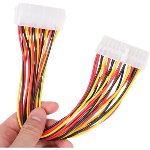 30cm ATX 24 Pin Male to 24Pin Female Power Supply Extension Cable for Internal PC PSU TW Power Lead Connector Wire