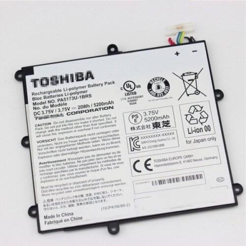 UGB genuine 3.75V 20Wh Replacement Toshiba PA5173U-1BRS 1ICP4/56/89/2 Tablet Battery