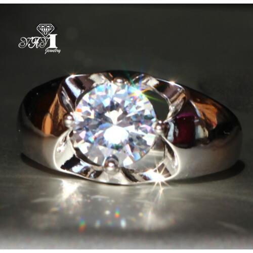 YaYI Jewelry Fashion Princess Cut 2.7 CT White Zircon Silver Color Engagement Rings wedding Rings Party Rings