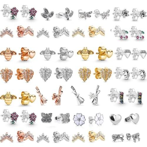 Blooming Daisies Flower Stud Earrings for Women Girls Fashion Brand Earring Luxury Simple Female Gift Special Offer 32 Styles