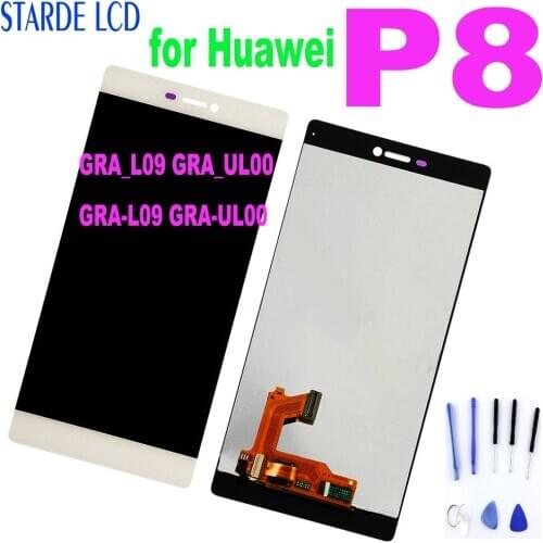 AAA+ for Huawei P8 LCD Display Touch Screen Digitizer Assembly with Frame GRA_L09 GRA_UL00 GRA-L09 GRA-UL00 Replacement