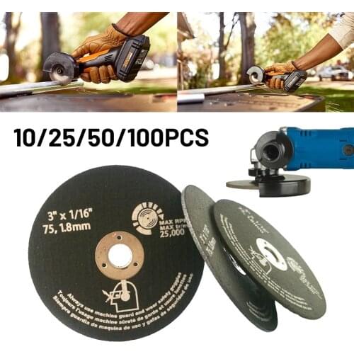100/50/25/10 Pcs 75 X 1.8 X 10 Mm Grinding Wheel Saw Blade Multi-Purpose Circular Cutting Disc For Porcelain Tile Ceramic Stone
