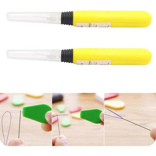 2Pcs Portable LED Needle Threader Threaders Sewing Tools for Easy Threading