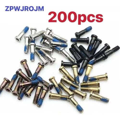 200pcs Back Cover Screw for iPhone 6S 6 Plus New Bottom Dock Connector Five Star Pentalobe Screws For iPhone 7 8 5 5S
