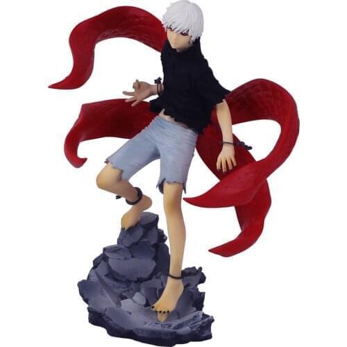 22cm Anime Tokyo Ghoul kaneki Ken PVC Action Figure Handsome Hand-made Statue Decoration Collection Model Toy Gift Brinquedos