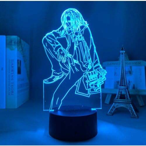 3d Led Light Guilty Crown Gai Tsutsugami Figure for Bedroom Decor Night Light Birthday Gift Room Table Lamp Anime Guilty Crown