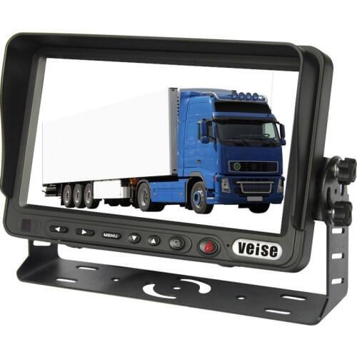 7inch Digital Screen Rear View Monitor with OSD Menu Removable Sun Visor Aviation Cable Connector for 2ch Video & Audio Inputs