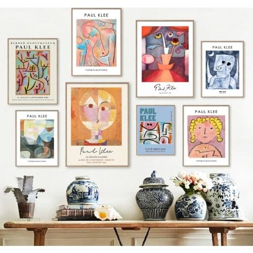 Abstract Paul Klee Flower Girl Museum Wall Art Canvas Painting Nordic Posters And Prints Wall Pictures For Living Room Decor