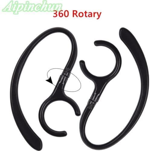 Aipinchun 4Pcs 12.3mm 360 Rotary Earhook For Huawei Honor am07 Bluetooth Headset Ear Hooks Loops Earloops Durable Plastic Fit