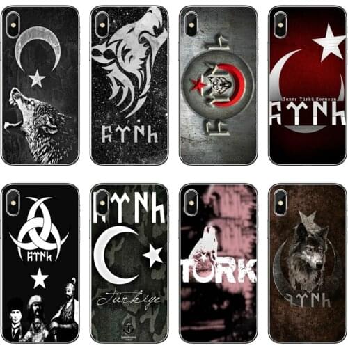 Turkey Wolf Flag Moon Star Phone Case For Huawei Honor 20 10i 9X 10 Lite 8S 8C 8X 7C 7X 7A Pro For Huawei Mate 20 30 lite pro