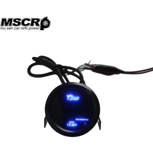52mm Digital Turbo Boost Gauge Meter with Sensor Unit -15~30 PSI Blue light And Red Warning Light