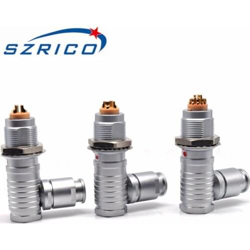 FHG B Series 3B 2 3 4 5 6 7 8 9 10 12 14 16 18 19 20 21 30 Pin Elbow Plug Matal Circular Self Locking Push Pull Connector