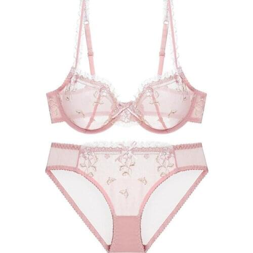 Sexy Lace High Grade Push Up Bra Thong Sets Bras For Women Underwear Bra Set Lace Sexy Lingerie Panty Female Underwear Lingerie