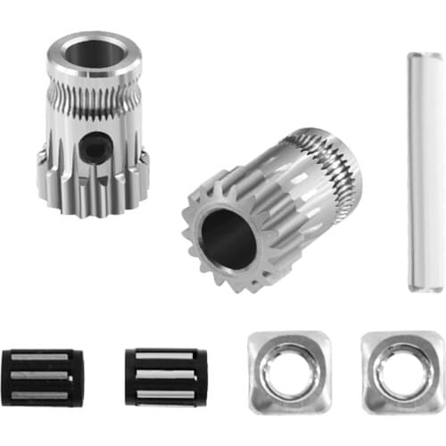 Drivegear kit dual drive gear extruder kit Cloned Btech upgrade for extruder for Prusa i3 3d printer gear Bowden BMG Kit