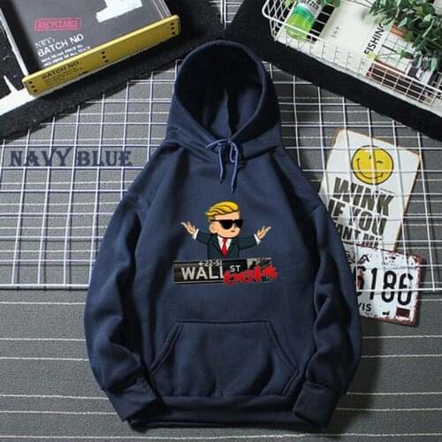 Fashion Mens Wall Street Bets Letter Printed Hoodies WSB Unisex Casual Hooded Sweatshirts Women GME Pullovers Hoodie Plus Size